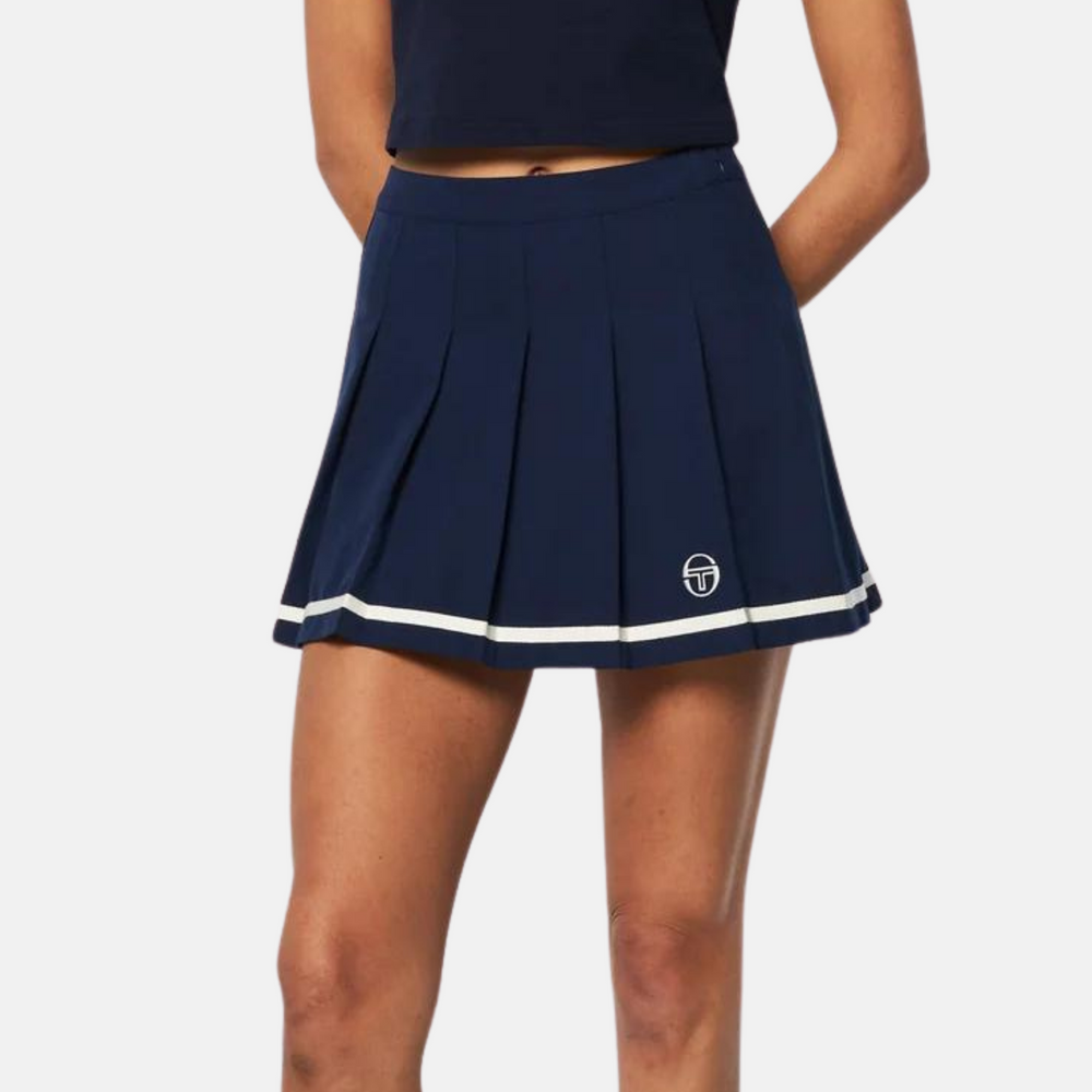 Sergio Tacchini Women's Maritime Blue Kalkman Tennis Skirt