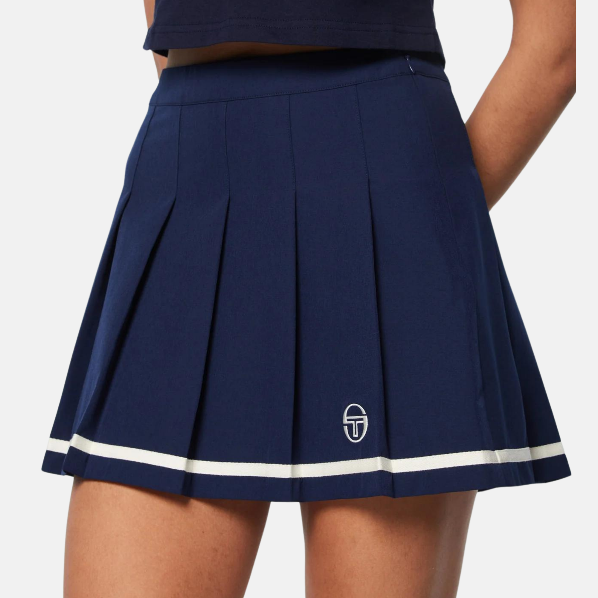 Sergio Tacchini Women's Maritime Blue Kalkman Tennis Skirt