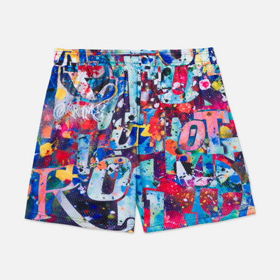 Overtime Vandal Paint Mesh Shorts