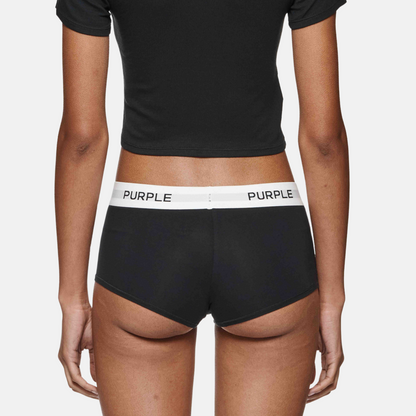 Purple Brand Women's Black Boy Short