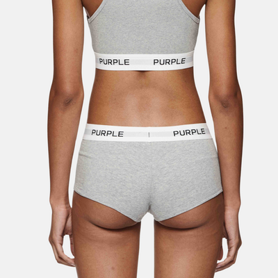 Purple Brand Women's Grey Boy Short