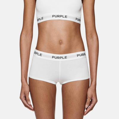 Purple Brand Women's White Boy Short