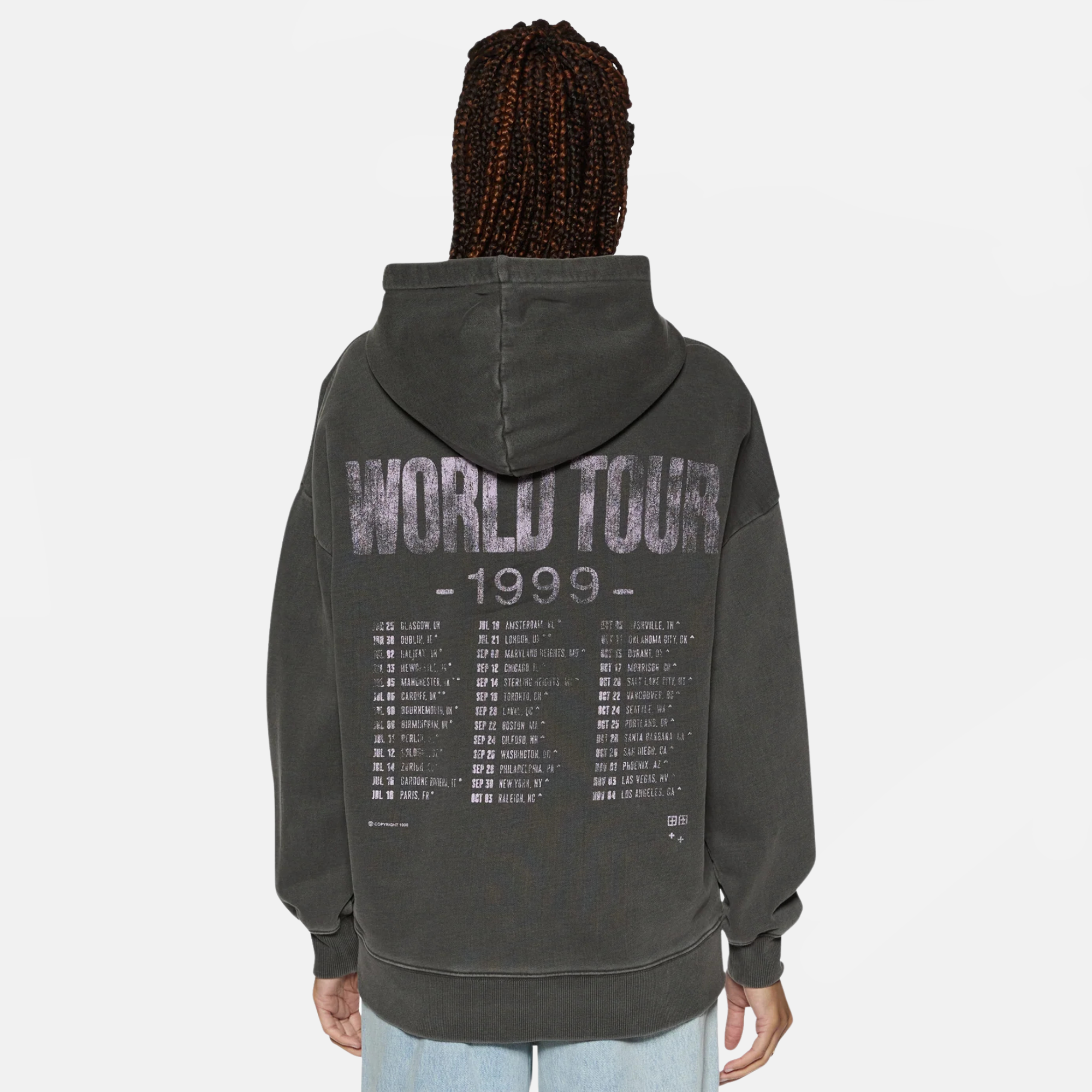 Ksubi Women's World Tour Oh G Hoodie Charcoal – Puffer Reds Ksubi Women's World Tour Oh G Hoodie Charcoal – Puffer Reds