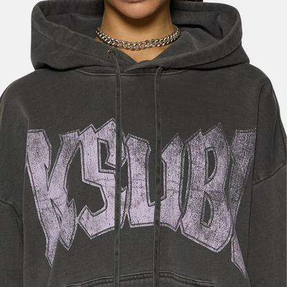 Ksubi Women's World Tour Oh G Hoodie Charcoal