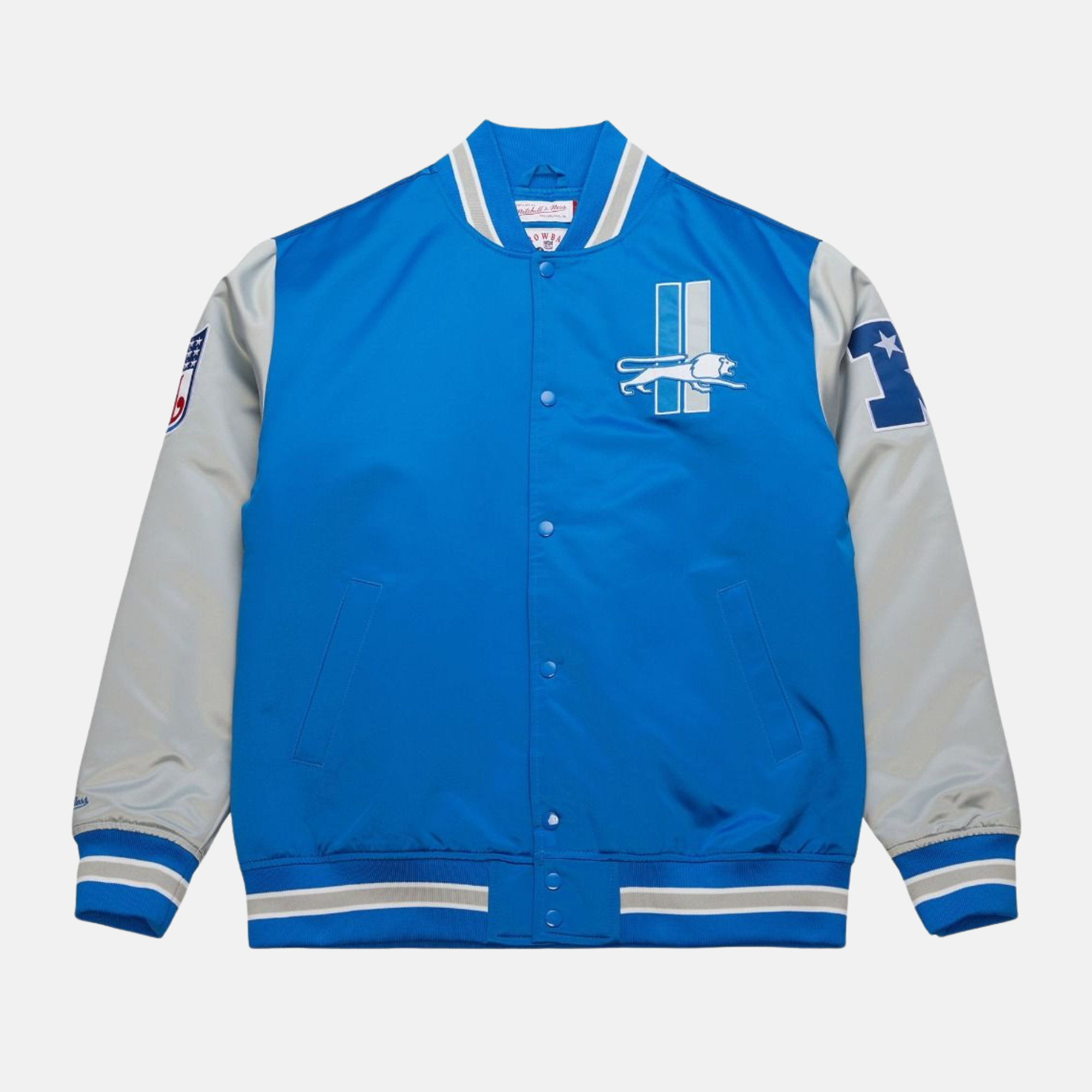 Mitchell & Ness Detroit Lions NFL Primetime Heavyweight Satin Jacket