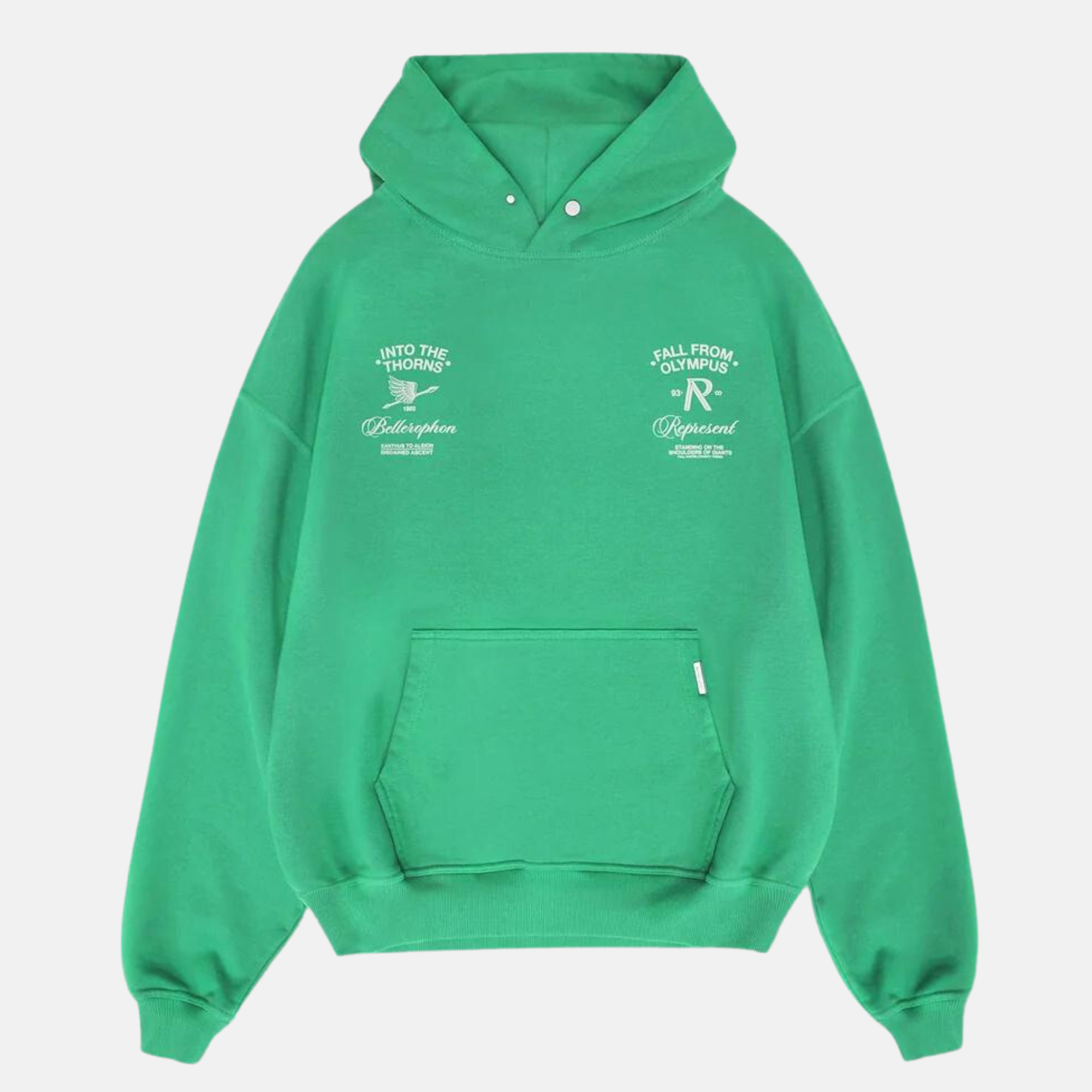 Represent 'Fall From Olympus' Island Green Hoodie