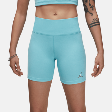 Air Jordan Women's Ribbed Blue Bike Shorts