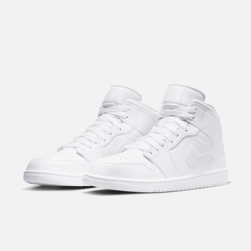 Nike Air Jordan 1 Mid ホワイト Air Jordan 1 Mid Triple White – Puffer Reds