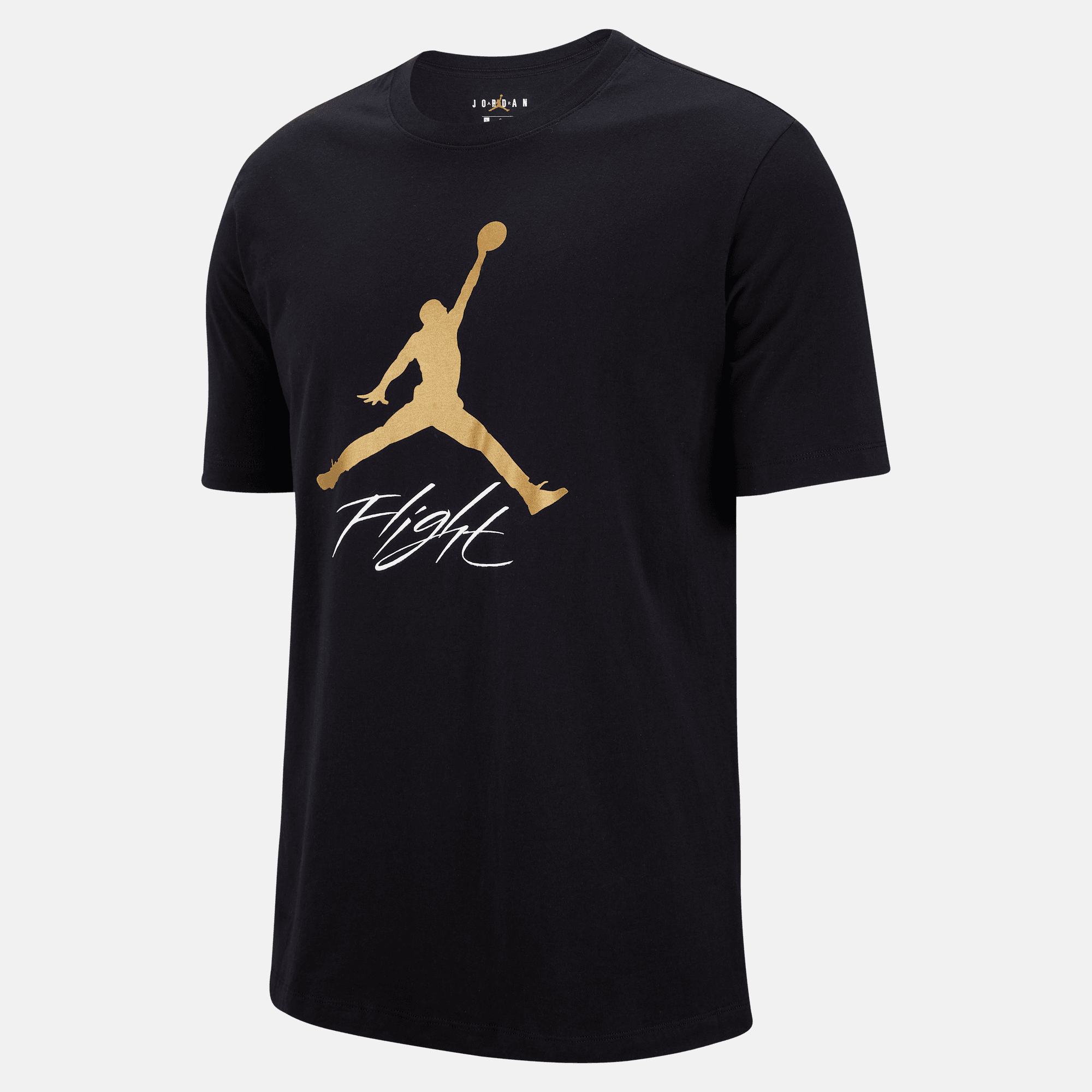 Black and gold air jordan best sale t shirt