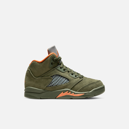 Air Jordan Kids' 5 Retro Olive (PS)