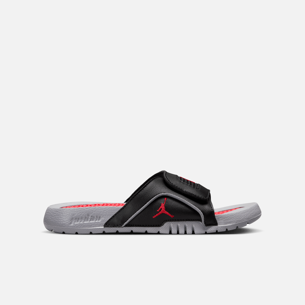 Air Jordan Big Kids' Hydro 4 Retro Slides Black Cement (GS)