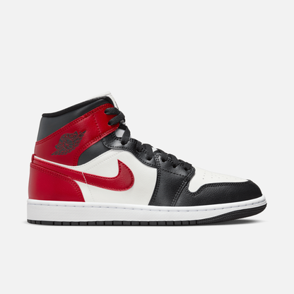 Air Jordan Women's 1 Mid Black Toe