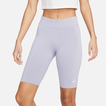 Nike Women's Sportswear Essential Purple Mid-Rise Biker Shorts