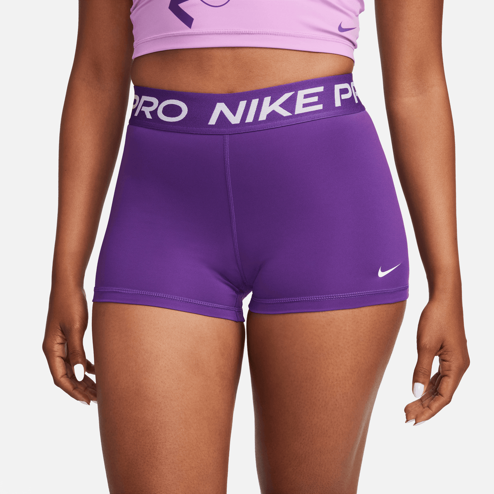 Nike Pro Women's Purple 3-Inch Shorts