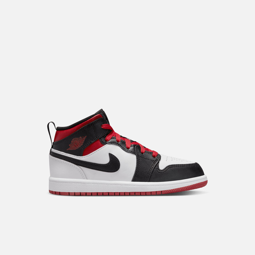 Air Jordan Kids' 1 Mid 'Gym Red Black Toe' (PS)