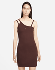Nike Women's Asymmetrical Brown Tank Dress