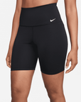 Nike Dri-FIT One Women's Black High-Waisted 7-Inch Biker Shorts