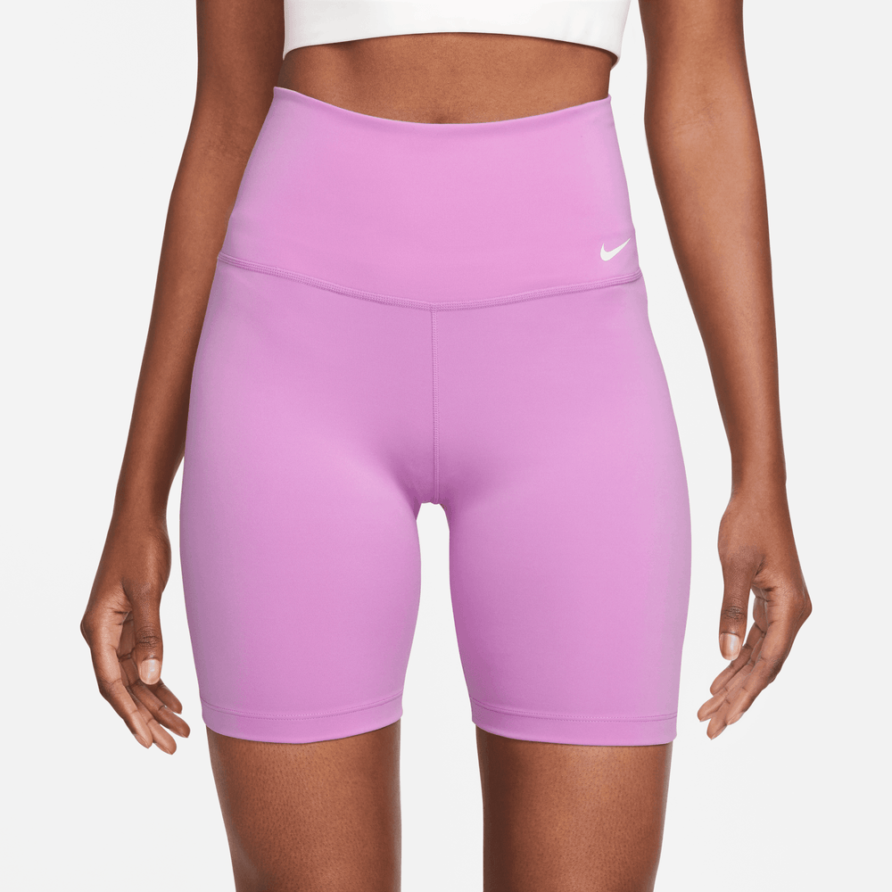 Nike Dri-FIT One Women's Purple High-Waisted 7-Inch Biker Shorts