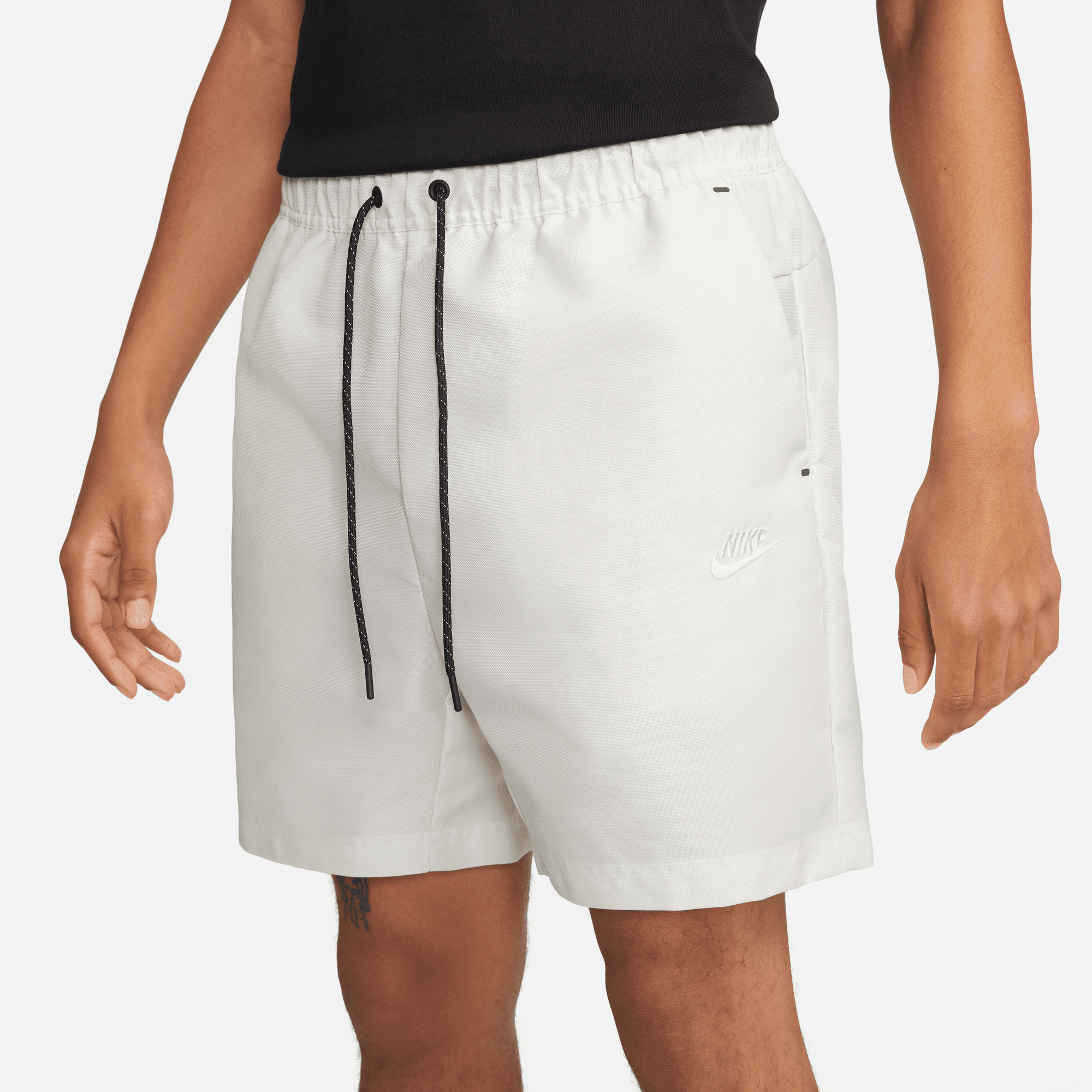 Nike fleece shorts in white