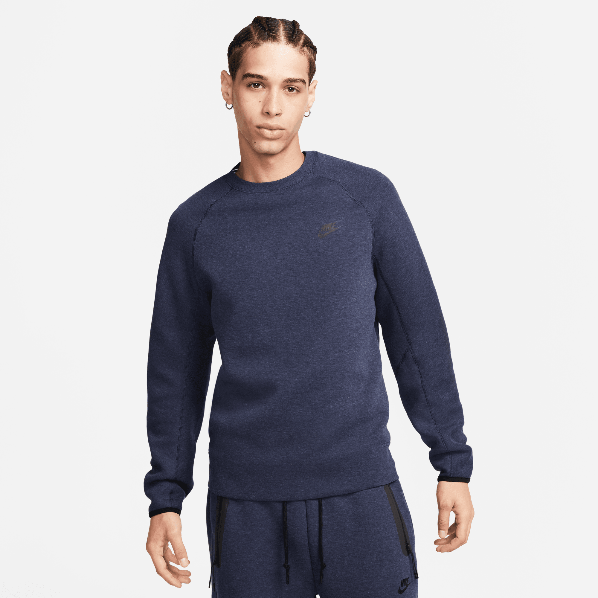 Nike Sportswear Tech Fleece Blue Crewneck Sweatshirt