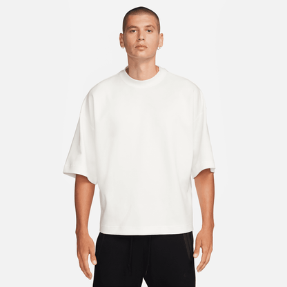 Nike Sportswear Tech Fleece Reimagined White Oversized Short-Sleeve Sweatshirt