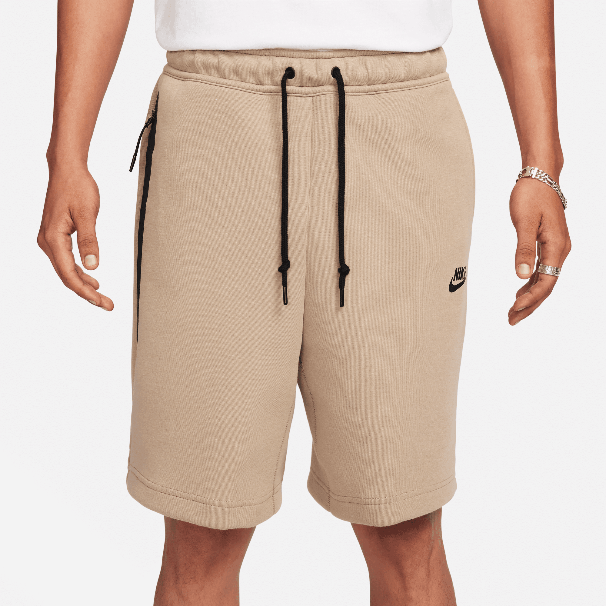 Nike Sportswear Khaki Brown Tech Fleece Shorts – Puffer Reds
