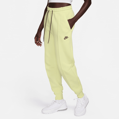 Nike Sportswear Women's Tech Fleece Luminous Green Mid-Rise Joggers