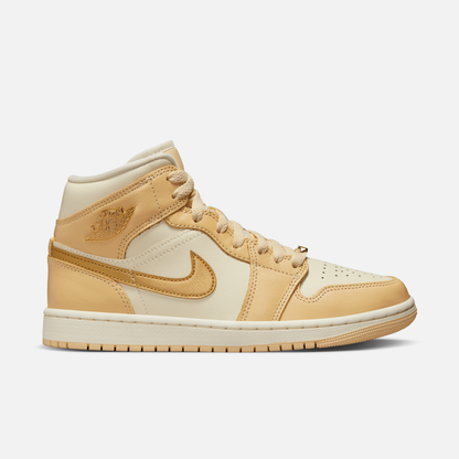 Air Jordan Women's 1 Mid Pale Vanilla