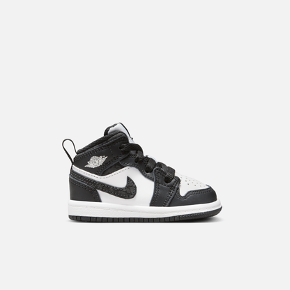 Air Jordan Kids' 1 Mid SE Panda Elephant (TD)