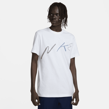 Nike Sportswear Club White Embroidered Graphic T-Shirt