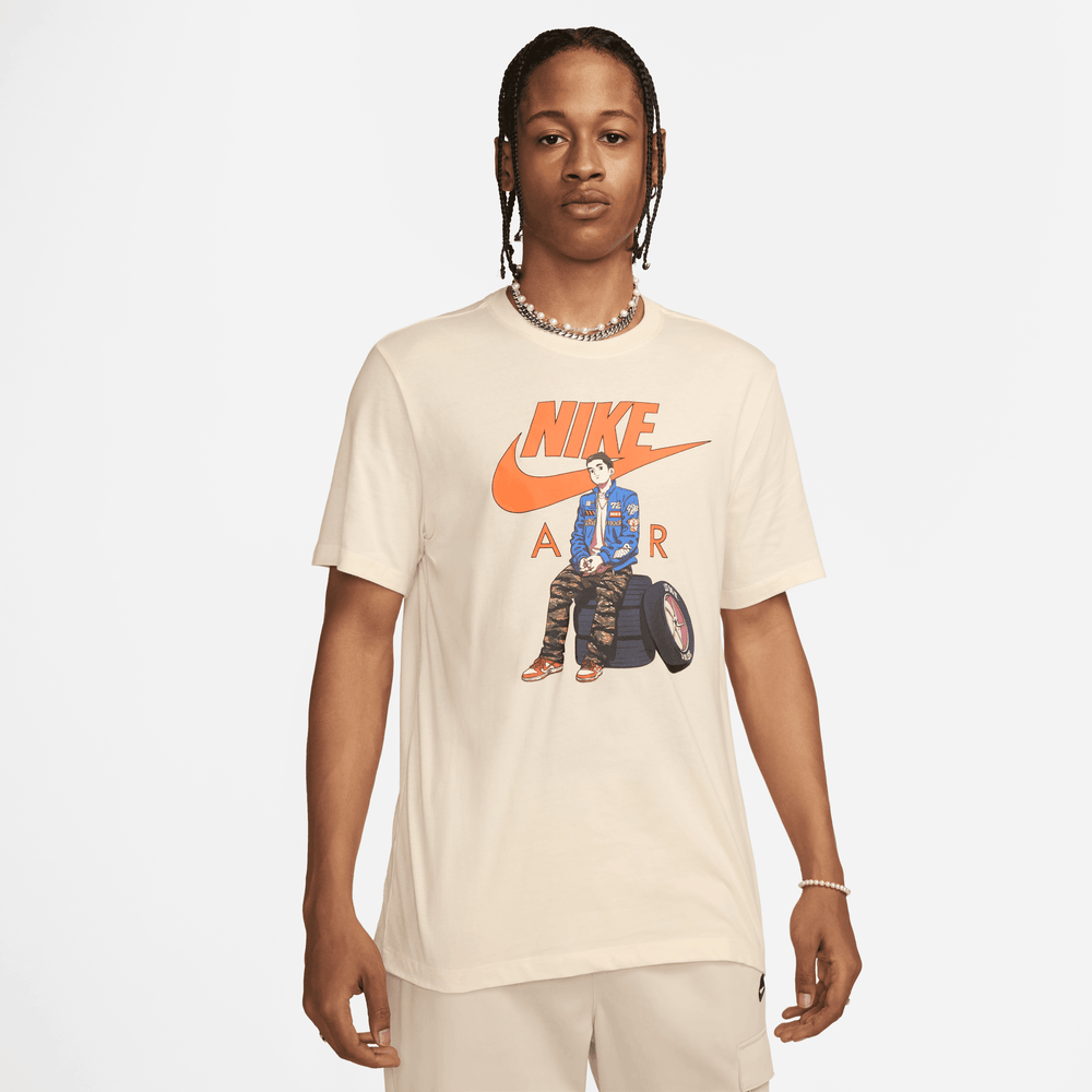 Nike Sportswear Air Moto Graphic Beige T-Shirt
