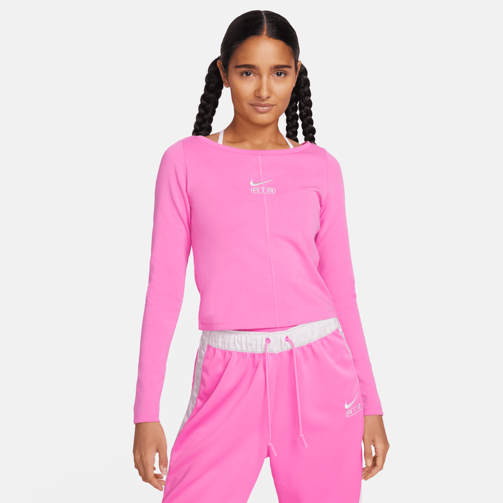 Nike Air Women's Playful Pink Long-Sleeve Top