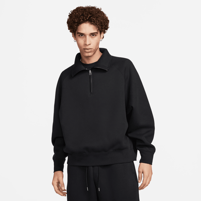 Nike Tech Fleece Reimagined Black 1/2-Zip Sweatshirt