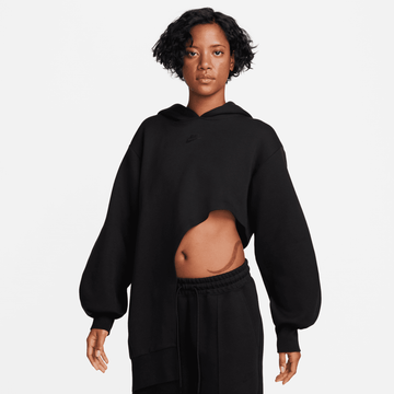 Nike Sportswear Women's Oversized Asymmetrical Black Tech Fleece Hoodie