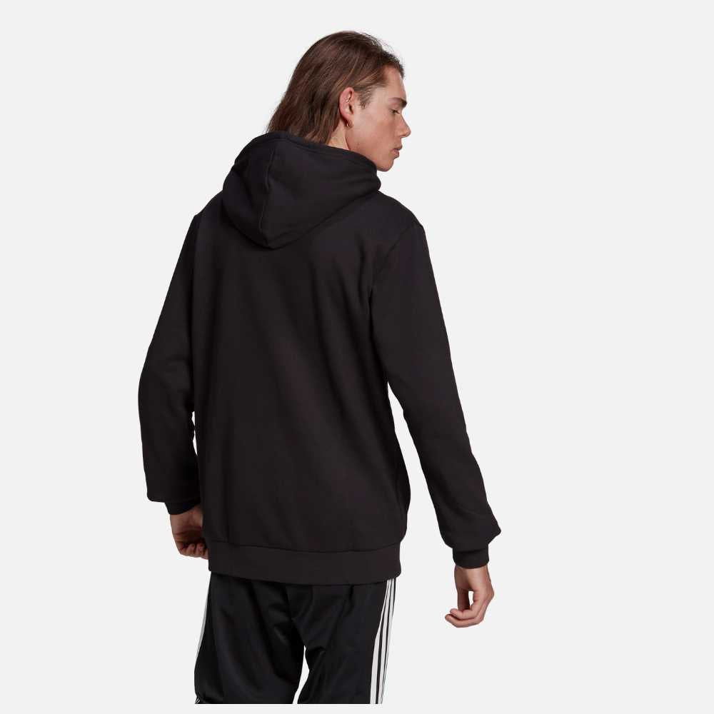 Black adidas 3 online stripe hoodie