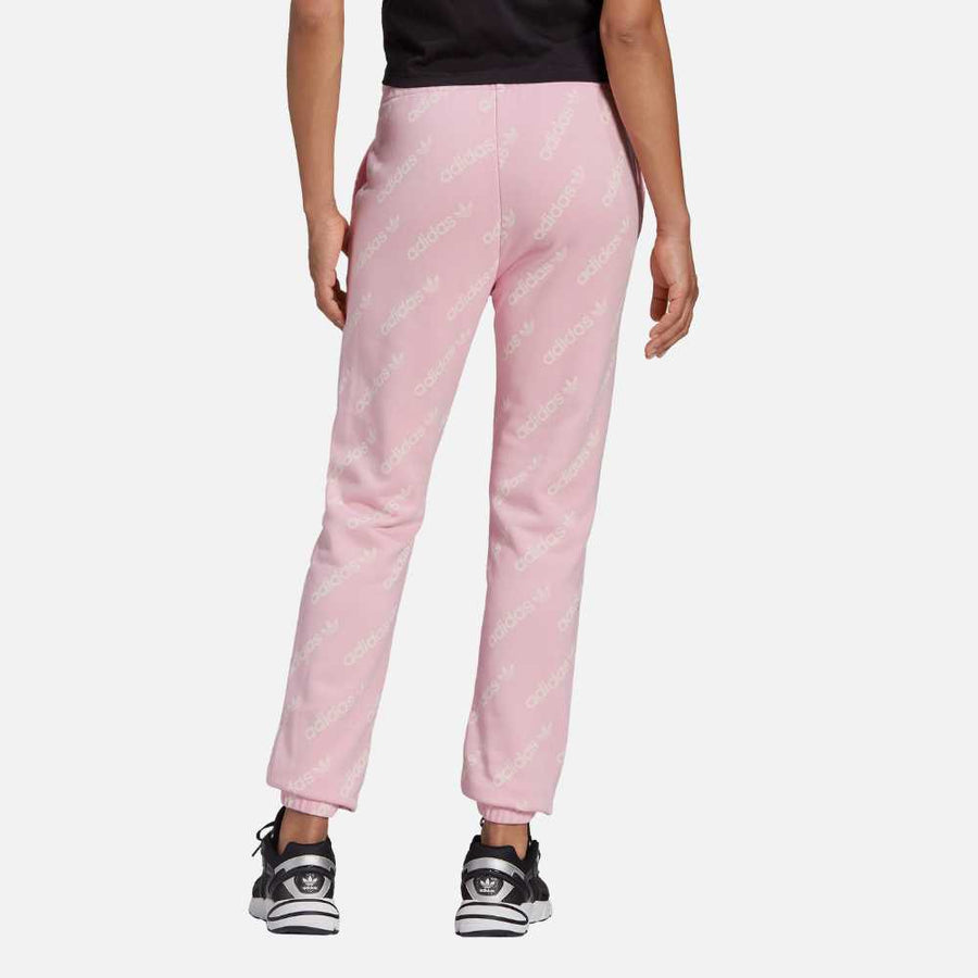 Adidas Women's Monograms Fleece Jogger Pink Adidas