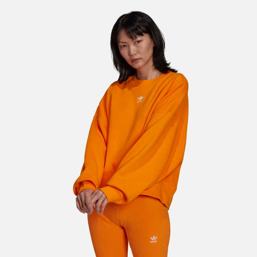 Adidas Women's Originals Sweatshirt Orange Adidas