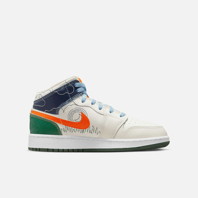 Air Jordan 1 Mid SE (GS) Stitch Air Jordan