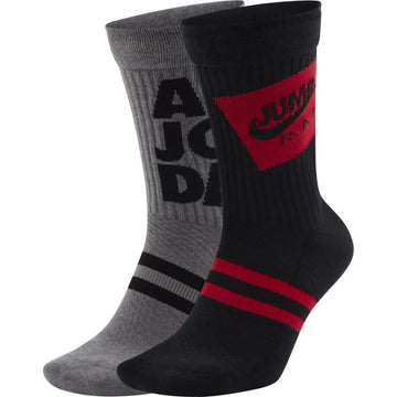 Air Jordan Legacy Crew Socks Grey/Black *(2 Pack) Air Jordan