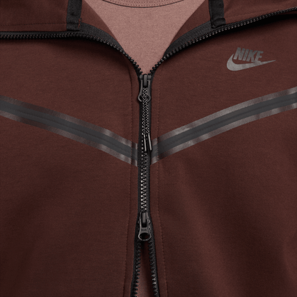 Nike Sportswear Tech Fleece Brown Full-Zip Hoodie