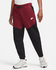 Nike Sportswear Tech Fleece Dark Red Colorblock Joggers