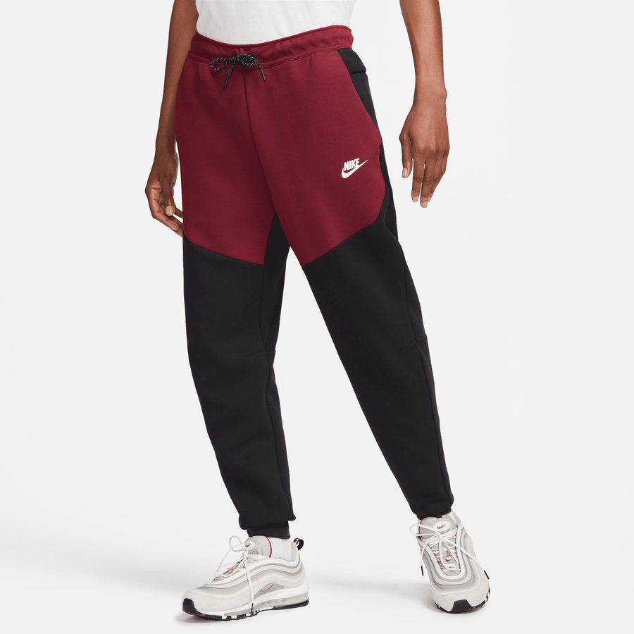 Nike Sportswear Tech Fleece Dark Red Colorblock Joggers