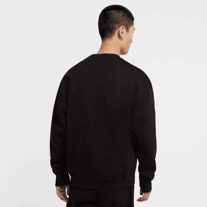 Nike Solo Swoosh Black Fleece Crew Nike