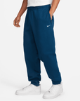 Nike Solo Swoosh Blue Fleece Pants