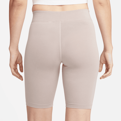 Nike Women's Sportswear Essential Brown Mid-Rise Biker Shorts