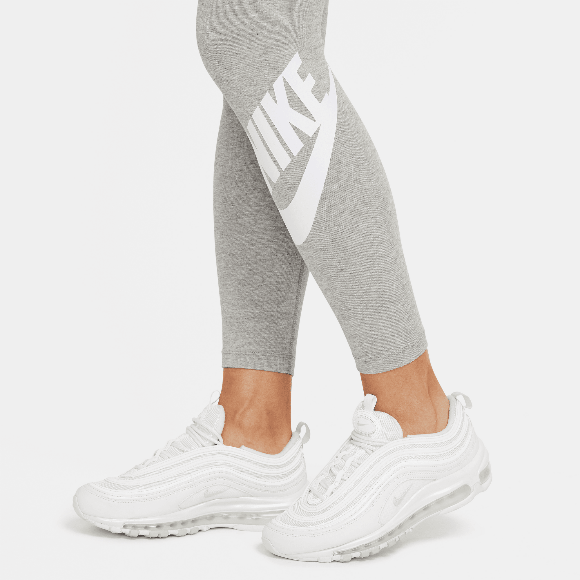 Nike Sportswear Essential High Rise Leggings 'Grey White