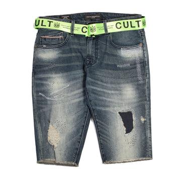 Cult Of Individuality Belted Rocker Short 'Moss' Cult of Individuality