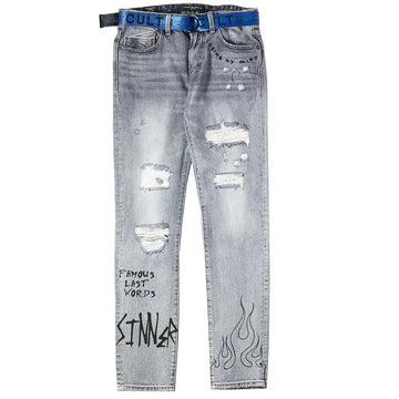 Cult Of Individuality Belted Rocker Slim Global Nomad Jeans Cult of Individuality