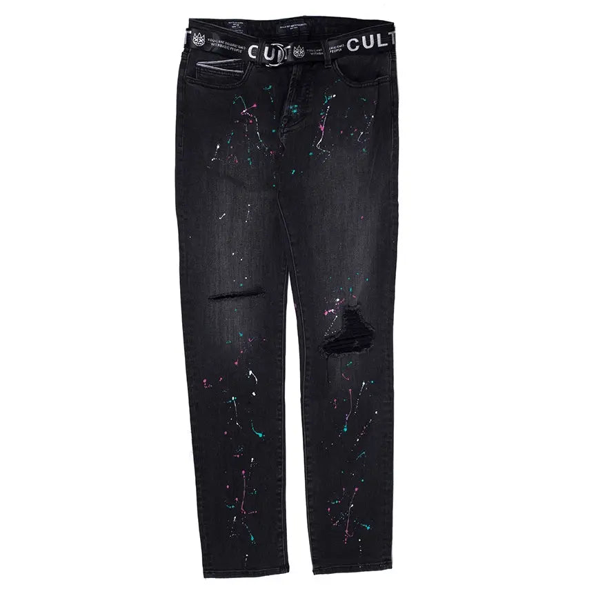 Cult Of Individuality Rocker Slim Belted Jean 'Marlin' Cult of Individuality