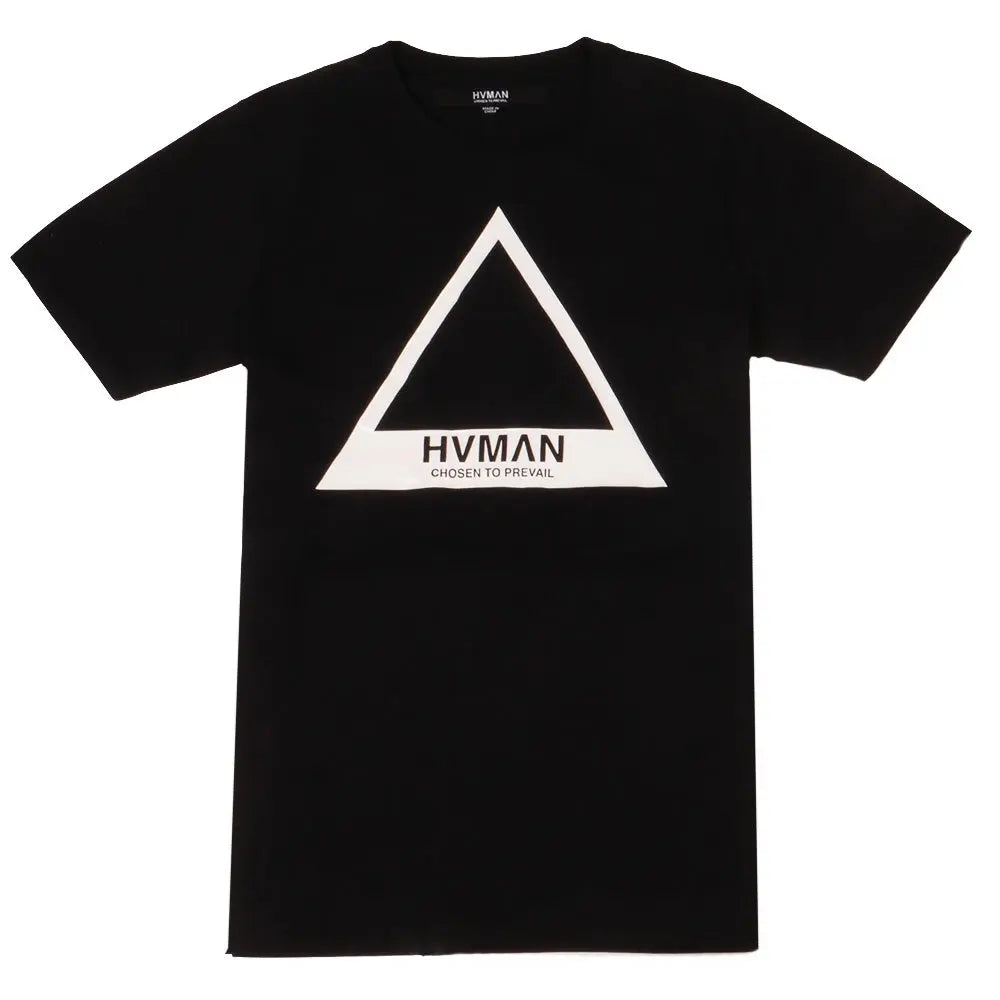 Cult Of Individuality Triangle Basic Logo 'HVMAN' Black T-Shirt HVMAN